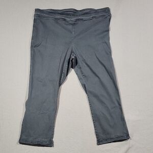 Soft Surroundings Stretch Denim Pull‎ On Gray Pants Womens Size 3X